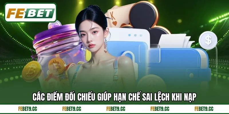 Các điểm đối chiếu giúp hạn chế sai lệch khi nạp
