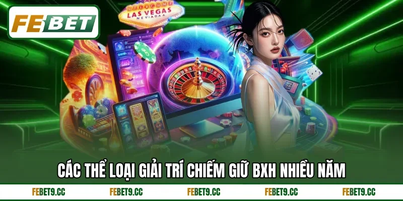 Các thể loại giải trí chiếm giữ BXH nhiều năm