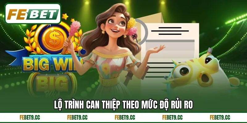 Lộ trình can thiệp theo mức độ rủi ro Lộ trình can thiệp theo mức độ rủi ro