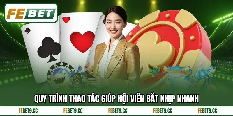 Quy trình thao tác giúp hội viên bắt nhịp nhanh
